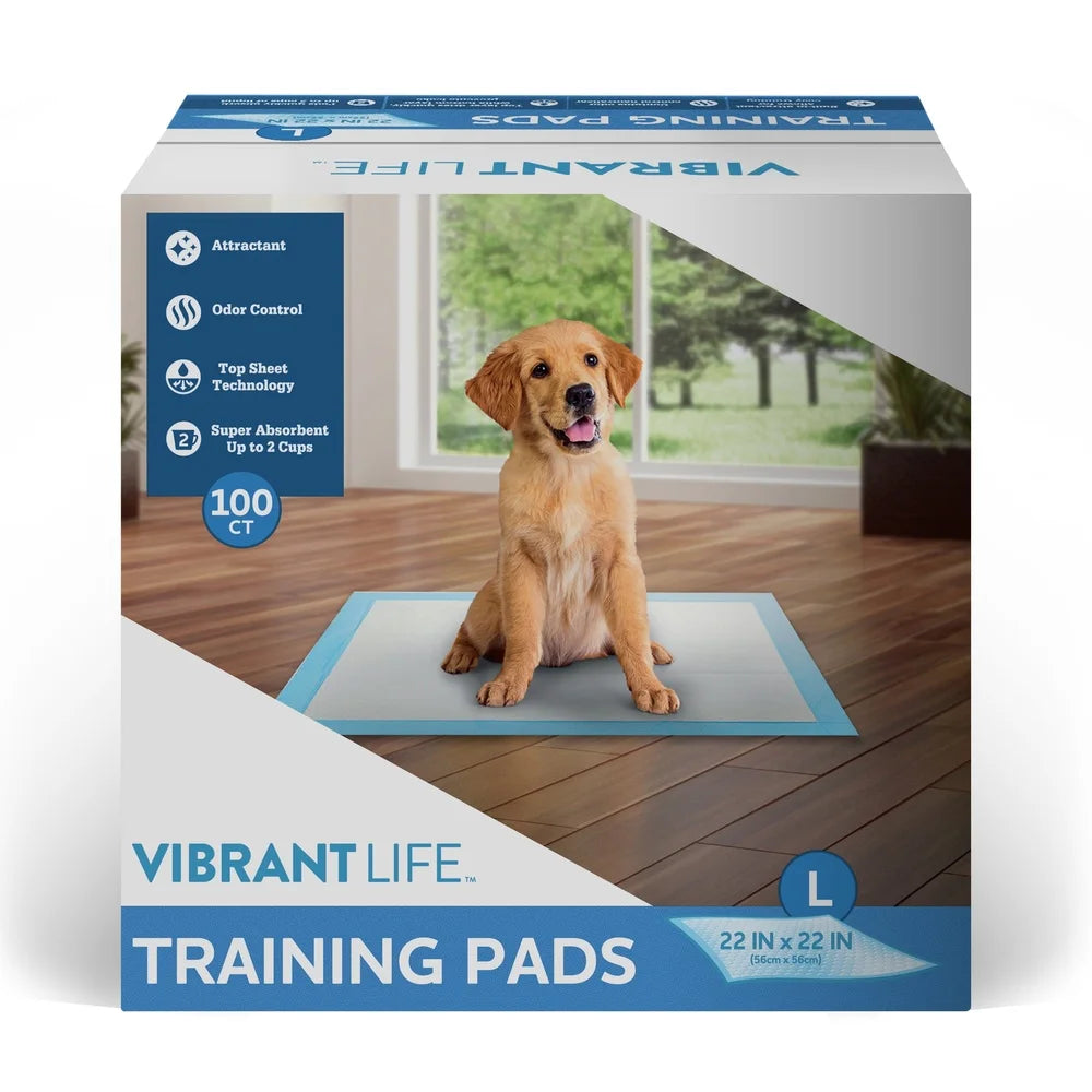Large 22x22 Disposable Training Pads 100 Count Odor Control