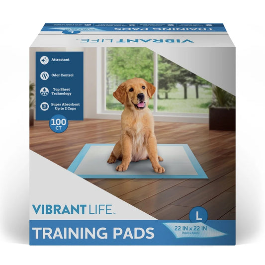 Large 22x22 Disposable Training Pads 100 Count Odor Control