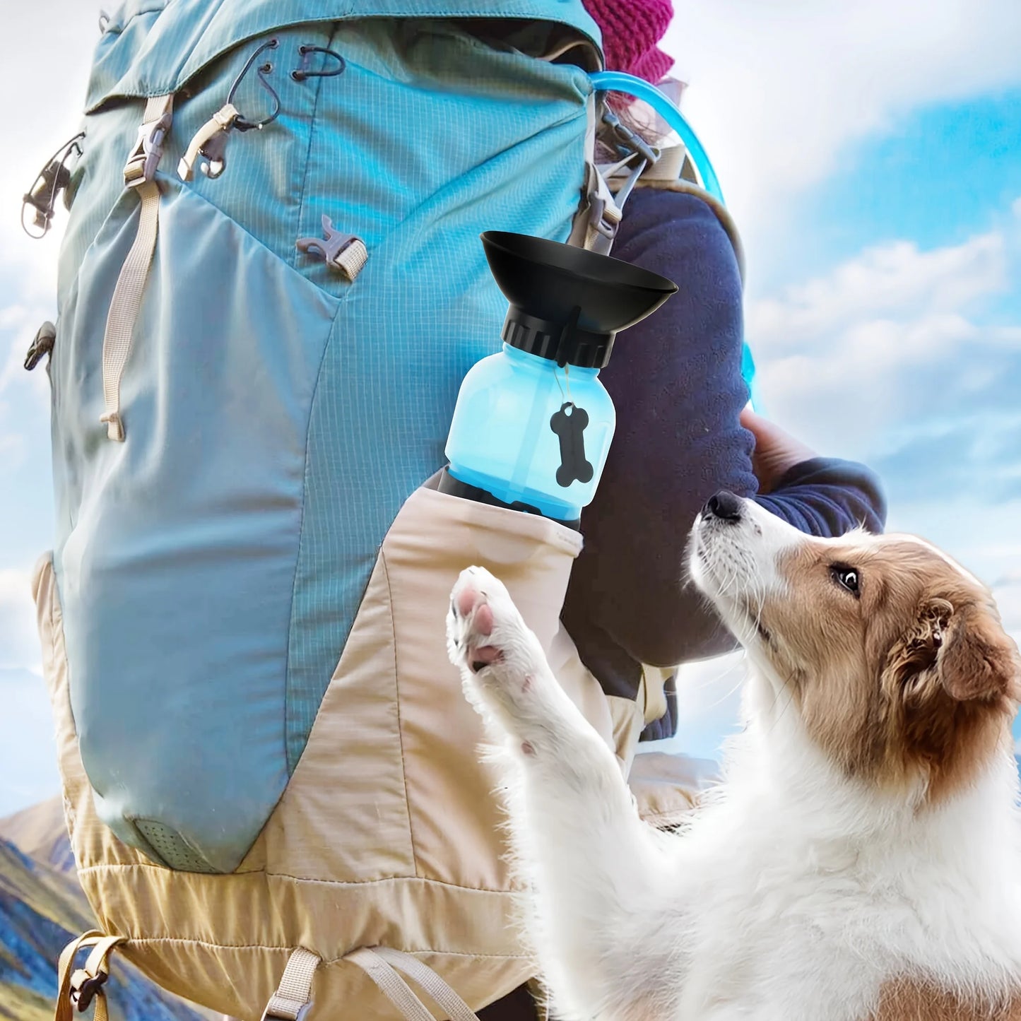Dog Water Bottle Portable Travel Dispenser for Dogs Cats and Kittens Outdoor Water Bowl