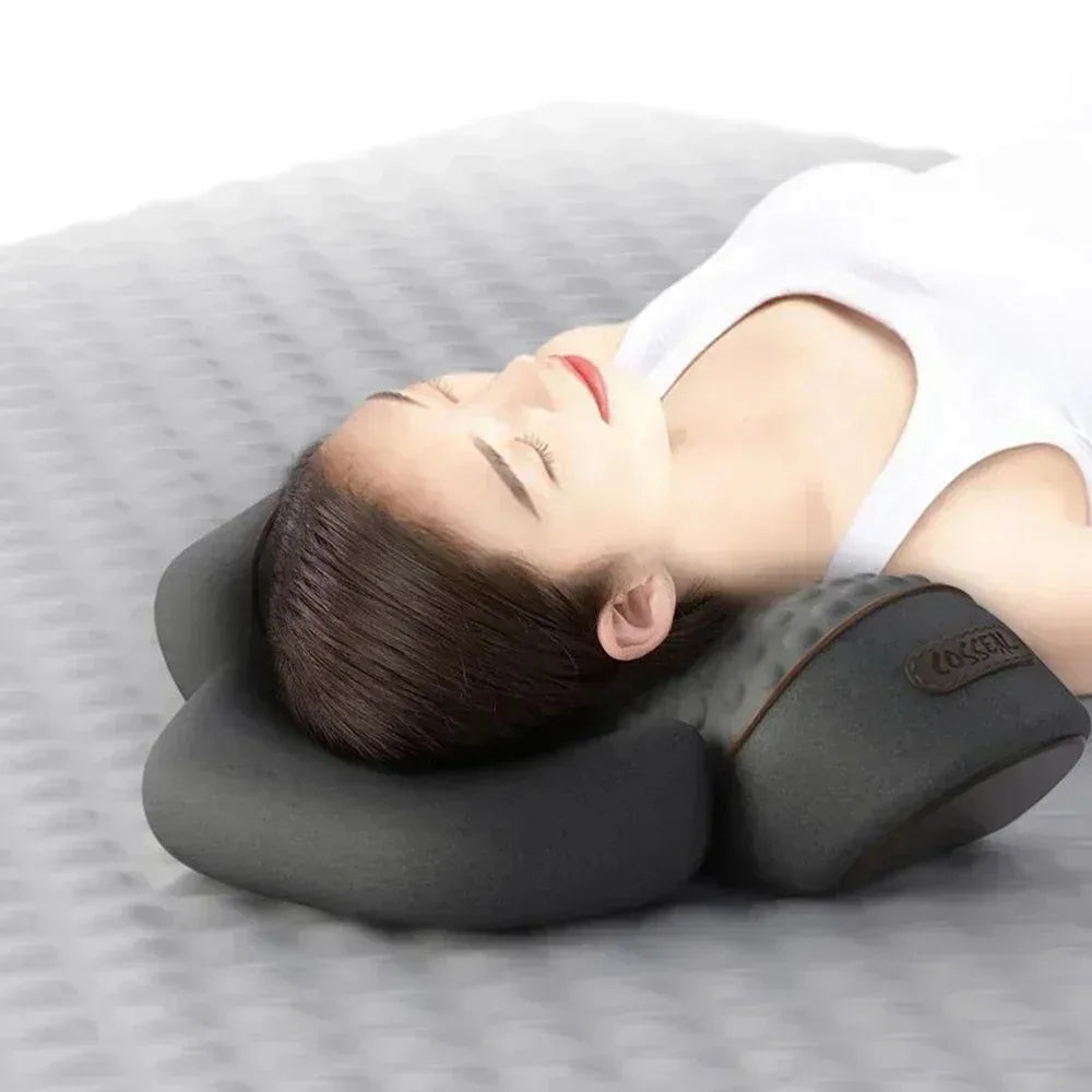 Okayso Electric Neck Massager Cervical Pillow Traction Heat