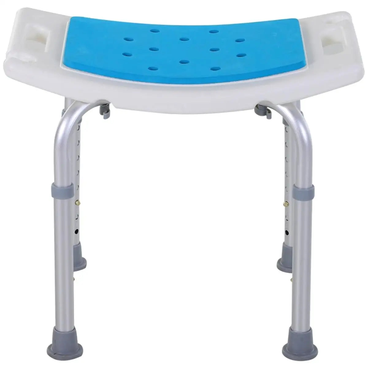 Adjustable Shower Chair for Seniors and Disabled Lightweight Portable Bath Seat with Side Handles and Adjustable Height