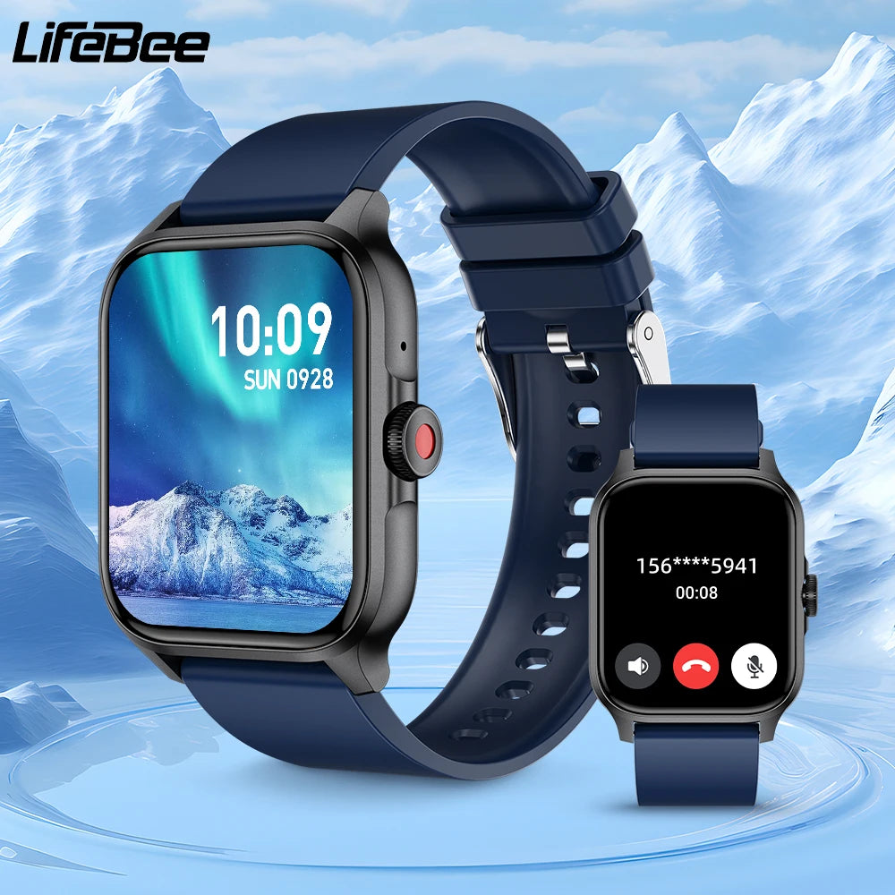 LIFEBEE 1.85 Inch Smartwatch for Men and Women with Call Function Activity Fitness Tracker Sleep Monitor Calorie and Step Counter Sports Running