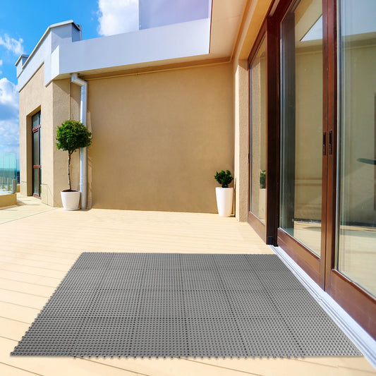 Interlocking Puzzle PVC Foam Gym Tile Floor Mats Cushion 24PCS 11.81 Inch Non Slip Pool Bathtub Floor Tiles Mats