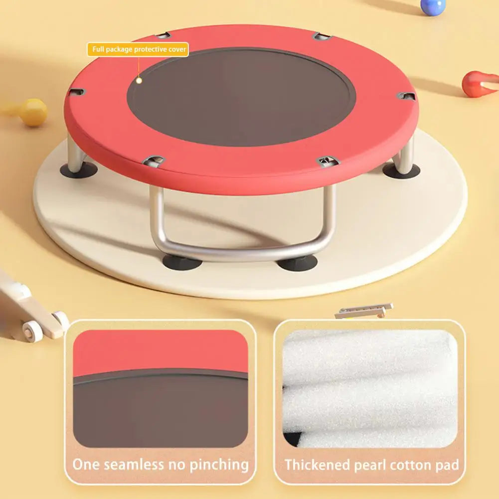 Kids Toddler Trampoline With Enclosure Net And Ocean Balls