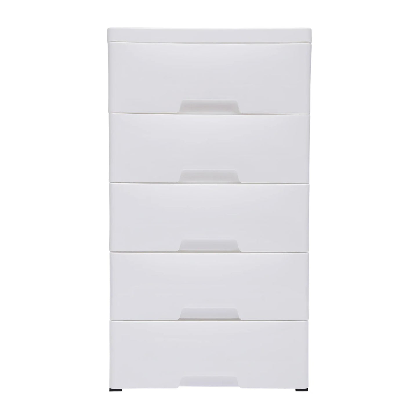 5 Drawer Plastic Dresser With Wheels For Space Saving