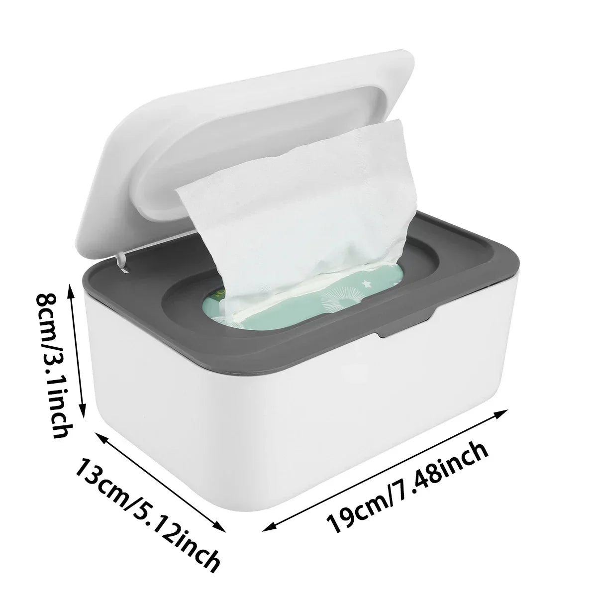 Portable Wet Tissue Box Dispenser With Lid Car Organizer