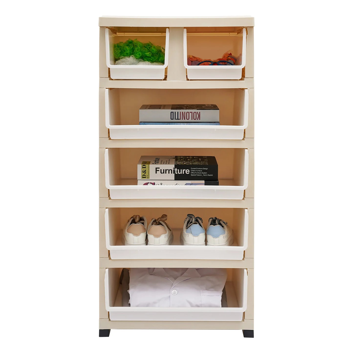 102cm 5 Layer Rolling Storage Cabinet Locks And Drawers