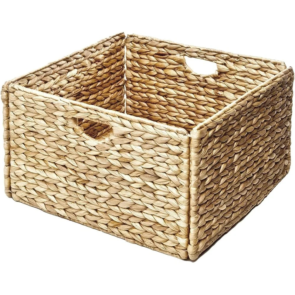 Premium Handwoven Portable Laundry Basket 2 Pack Handles