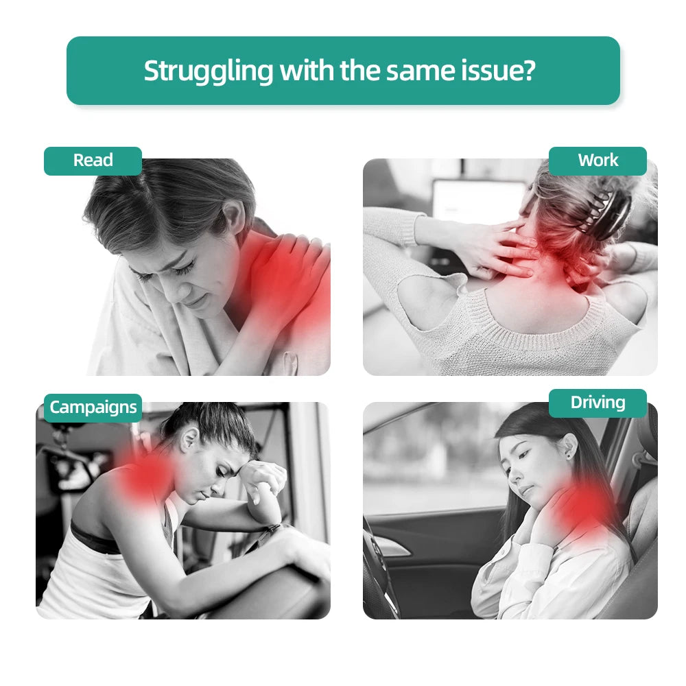 Viladepot U-Shaped Neck Massager Kneading Heat Vibration