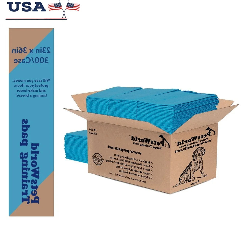 Extra Large Puppy Training Pads 23x36 300 Count Absorbency