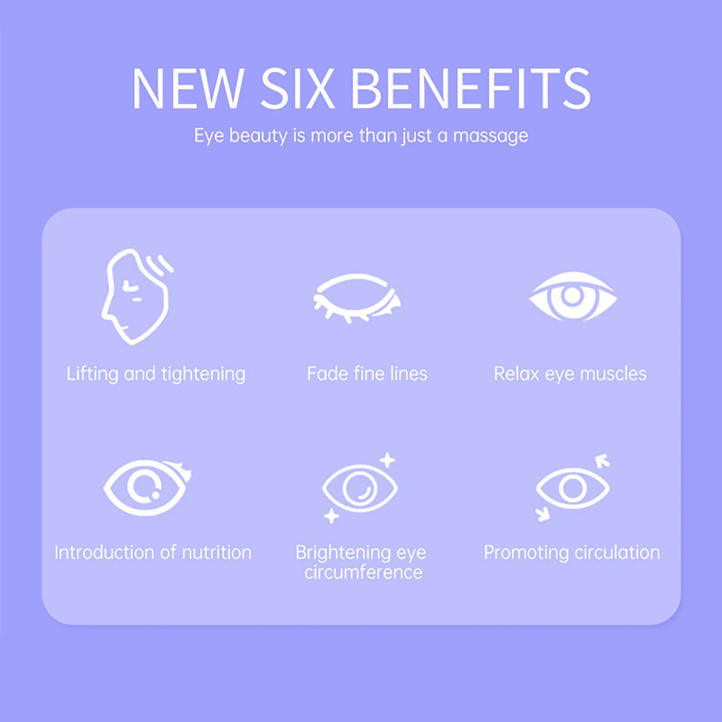 Eye Skin Care Red Light Therapy Device Toner Microcurrent Eye Massager for Removing Eye Bags and Dark Circles