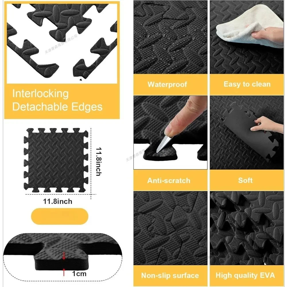 Hign-concerned Puzzle Exercise Mat Interlocking Foam Tiles