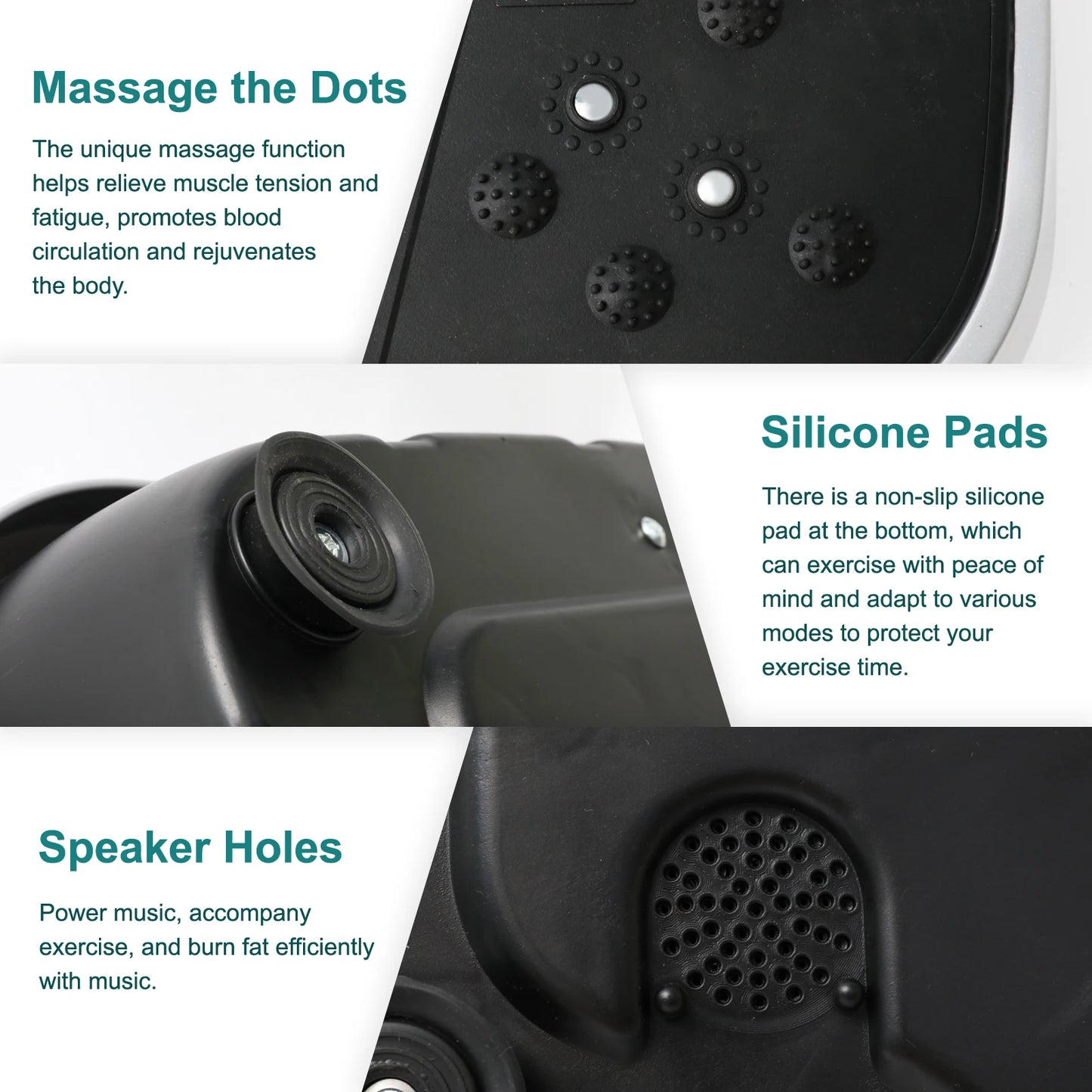 H Vibration Plate Exercise Machine for Whole Body Fat Burn