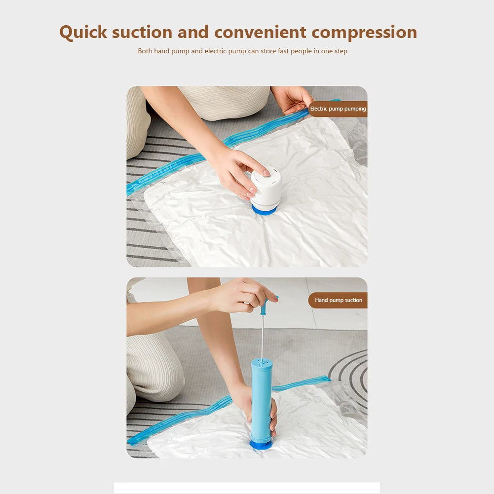 Folding Vacuum Storage Bags For Clothes Blankets Pillows