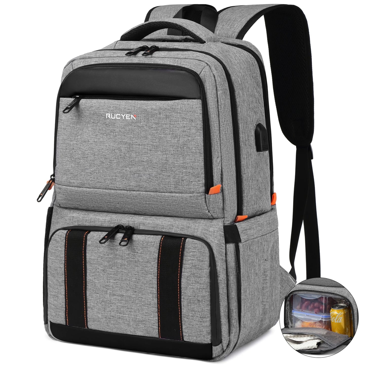 Lunch Backpack Insulated Cooler Picnic Bag Multifunctional Travel Bag Large Capacity Outdoor Camping Waterproof Backpack