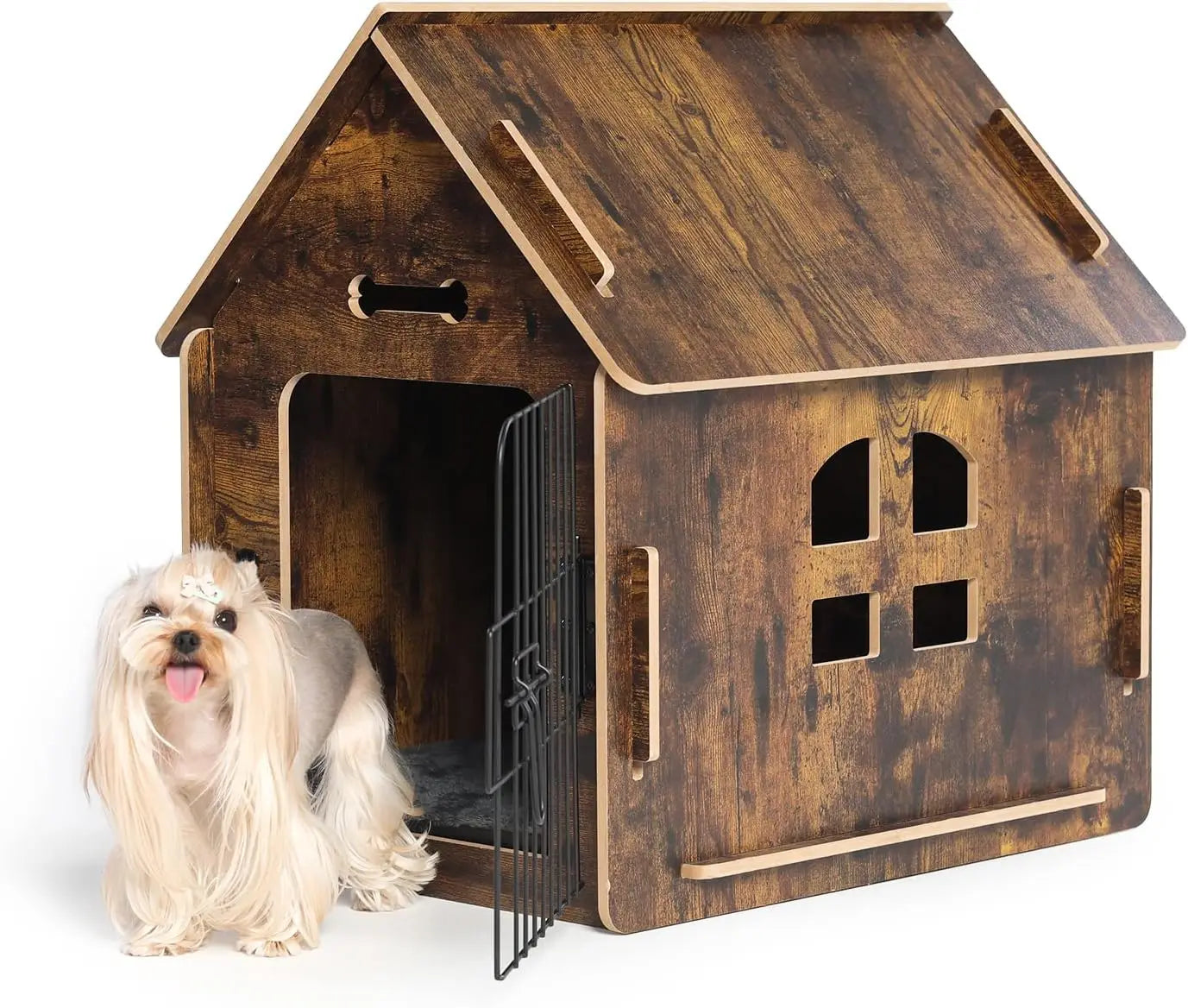 High Concerned Indoor Dog House For Small Pets Cozy Wood