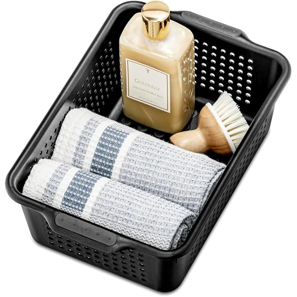 Multipurpose Storage Basket Featuring Ergonomic Handles