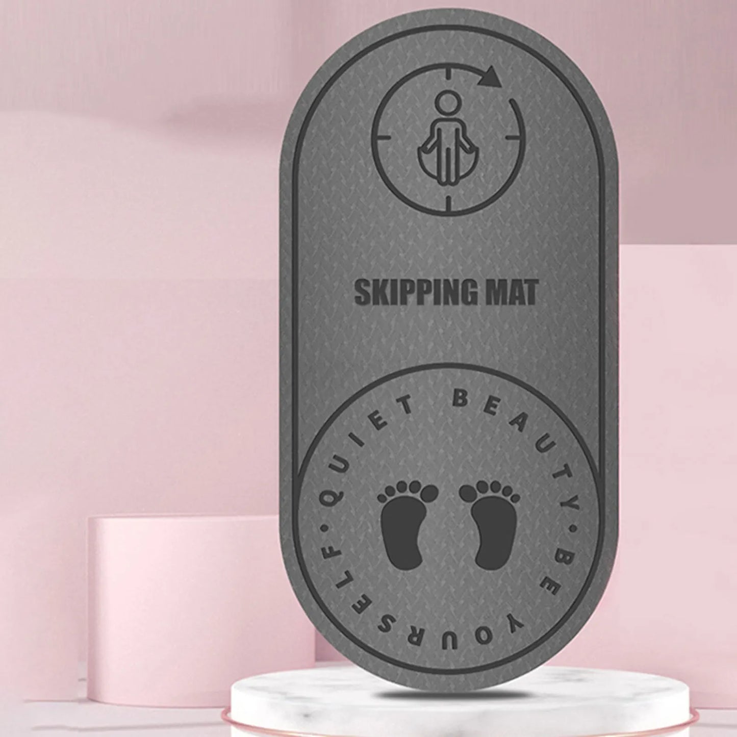 Jump Rope Mat for Home Gym and Knees Protection Absorption