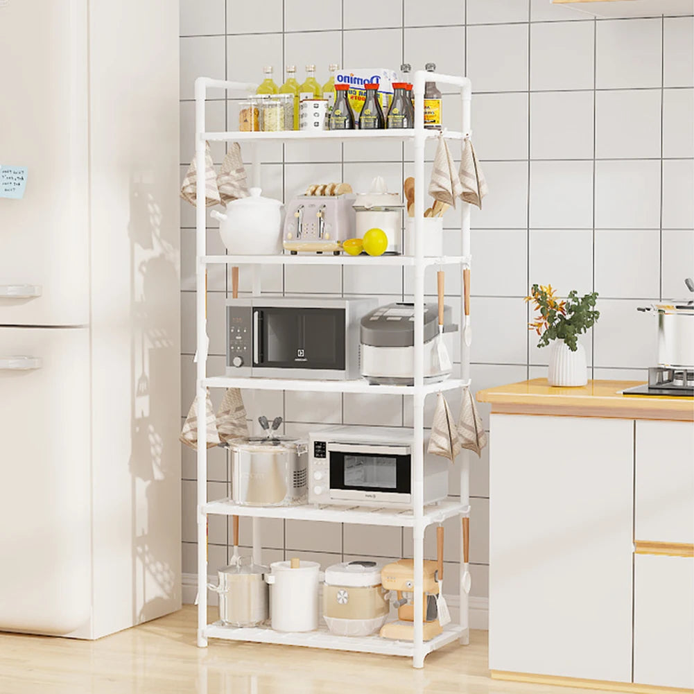 Shunmaii 5 Tier Adjustable Storage Shelves For Kitchen Pantry