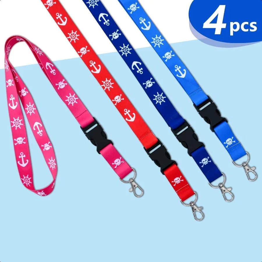 Cruise Lanyards 4 Pack Waterproof Lanyards with ID Badge Reel Holder Detachable Buckle for Ship Key Cards
