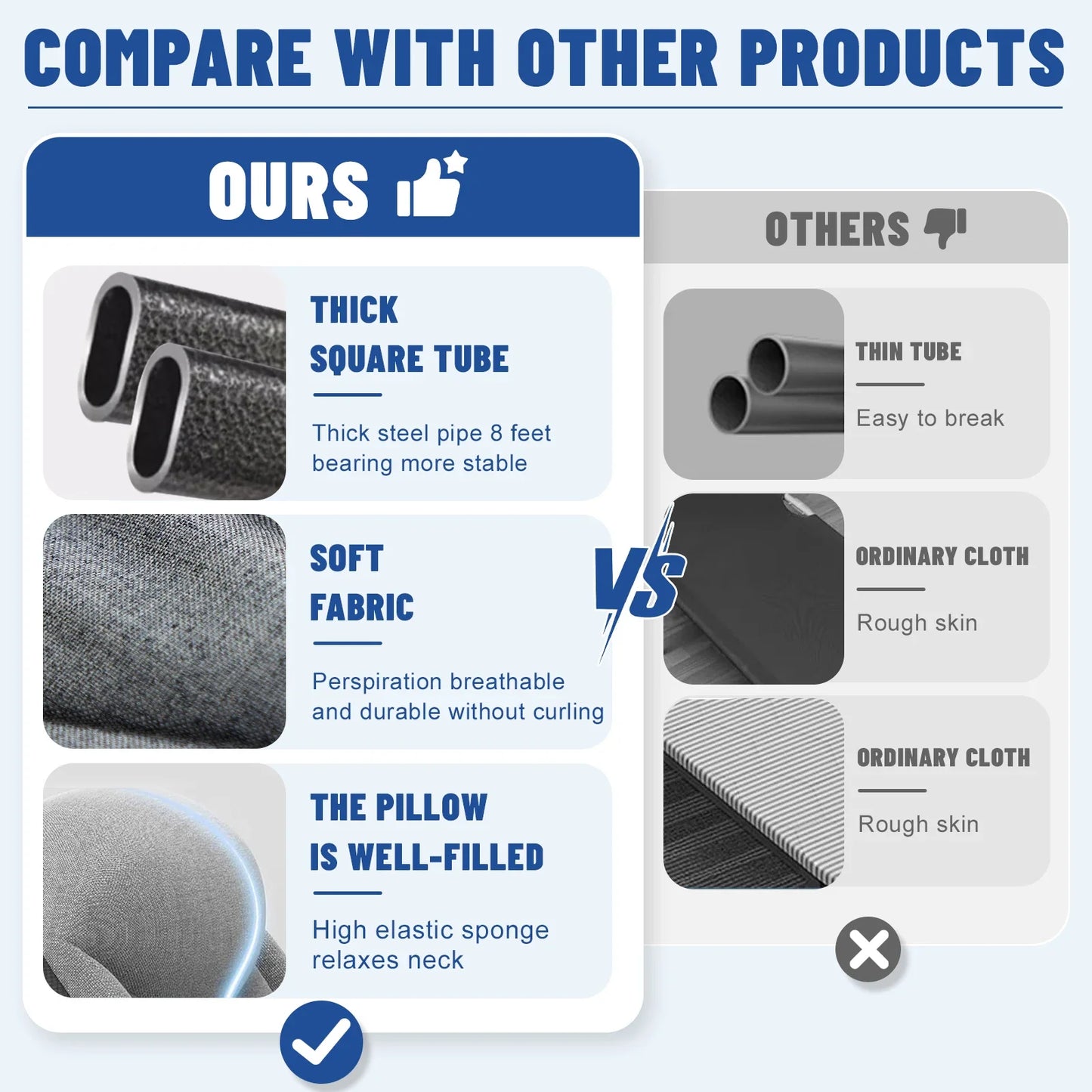 Snozeflex Sleeping Cots For Adults 6 Position Portable Foldable Bed