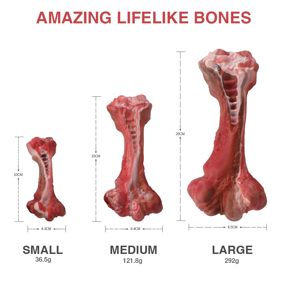 Masbrill Dog Toys for Aggressive Chewers Large Dogs Indestructible Bone Shaped Nylon Interactive Chew Toys for Teeth Cleaning