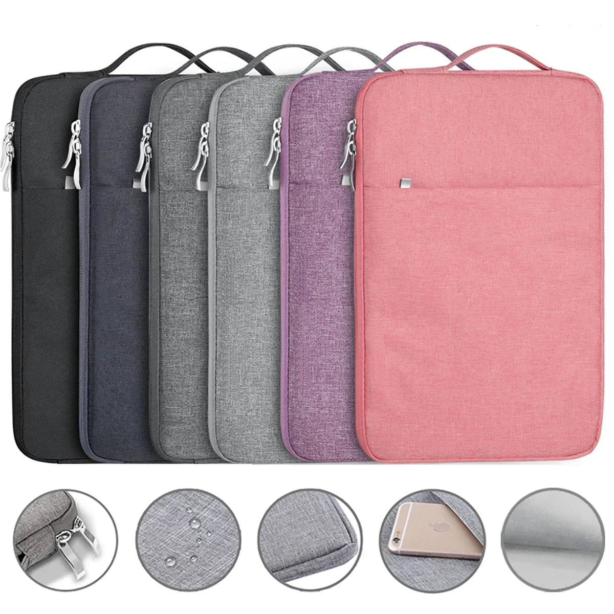 Portable Laptop Sleeve Bag Soft Cover 11 To 16 Inch MacBook