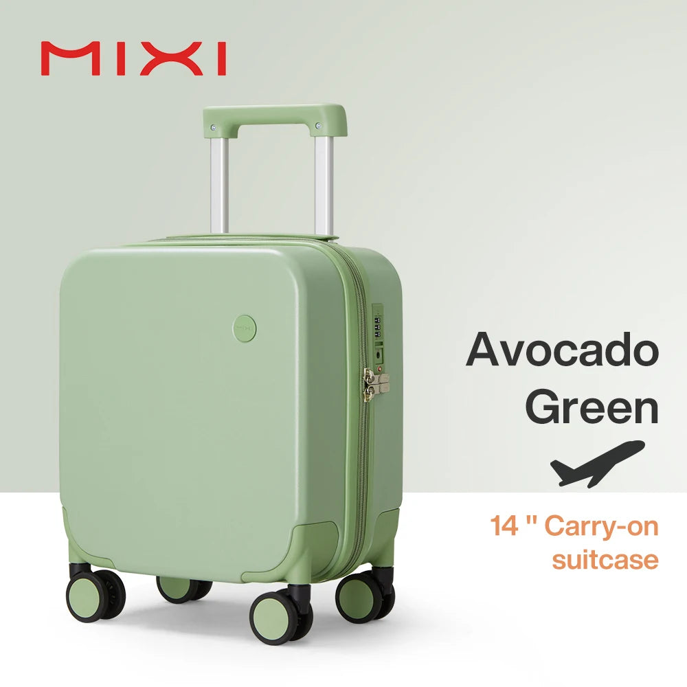MIXI 14 Inch Underseat Luggage Carry On Spinner Wheels