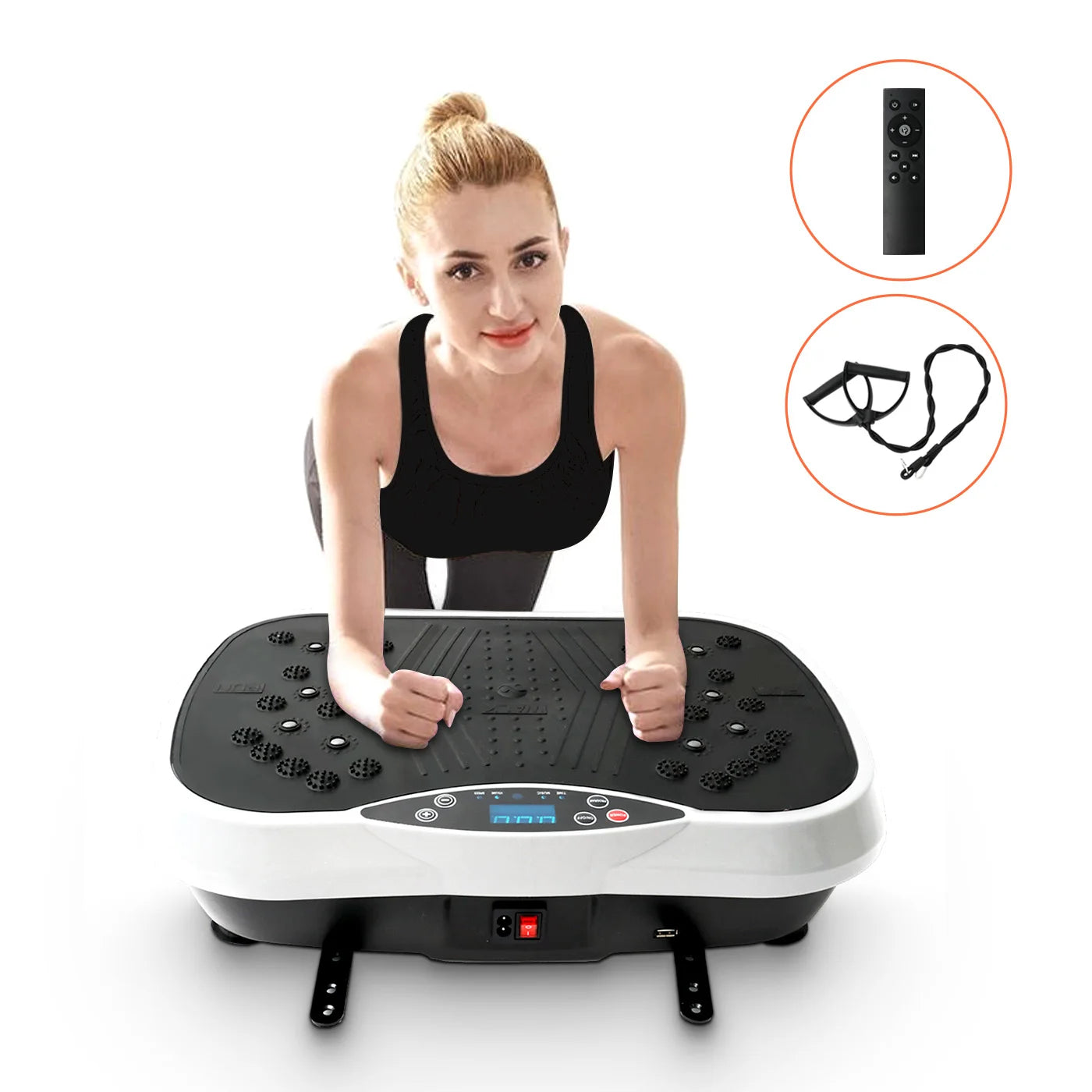 H Vibration Plate Exercise Machine for Whole Body Fat Burn