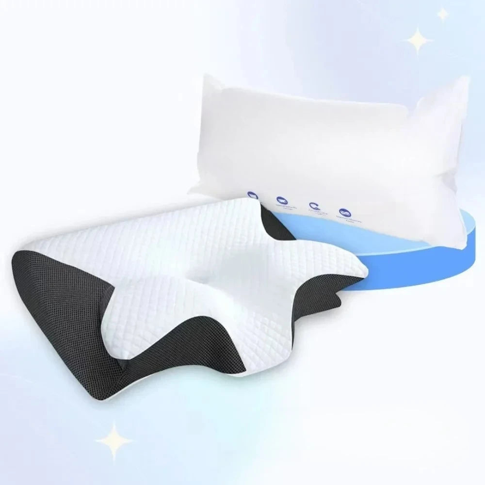 Comfortable Memory Foam Neck Pillow for Cervical Support