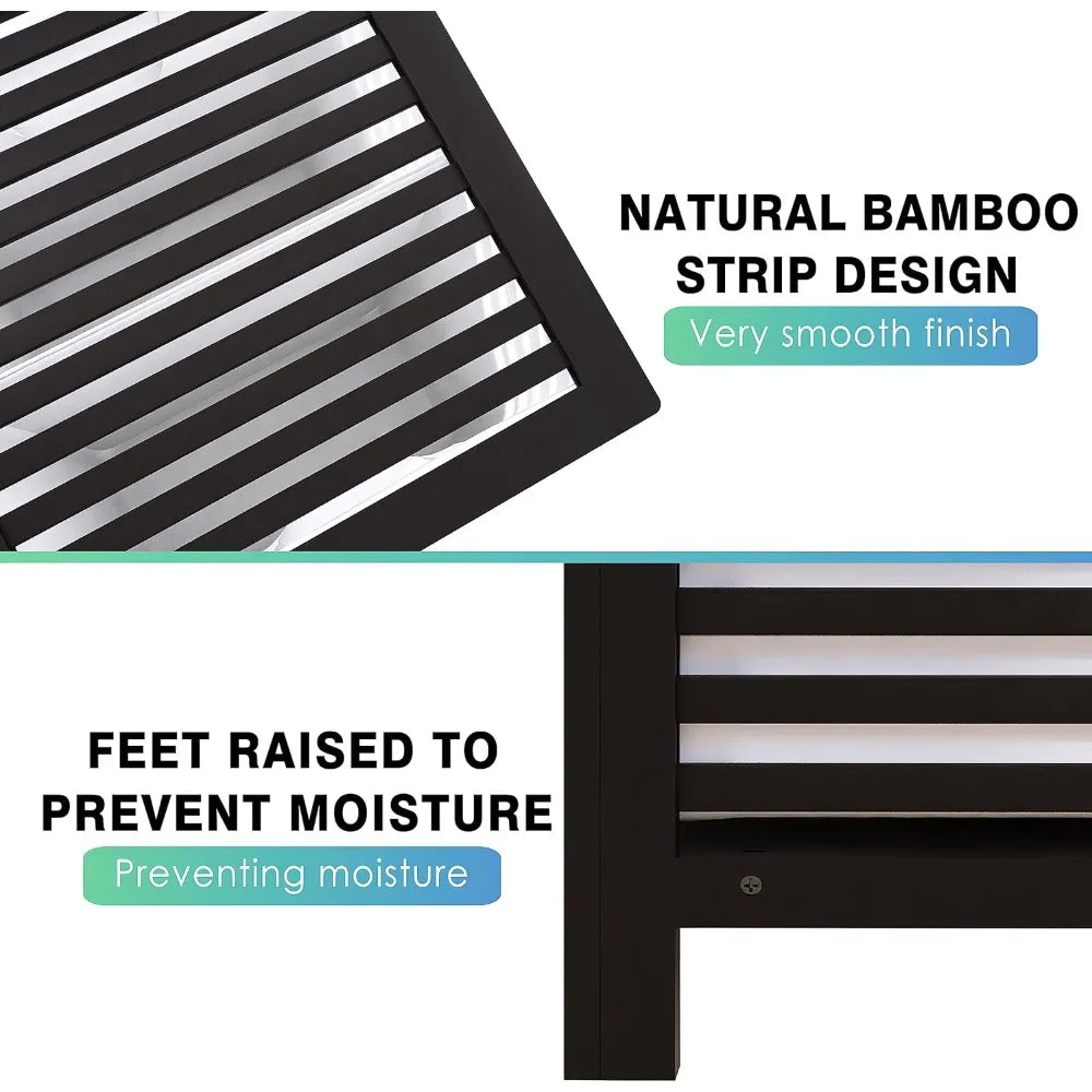 Double Laundry Hamper With Lid And Removable Liner Bag