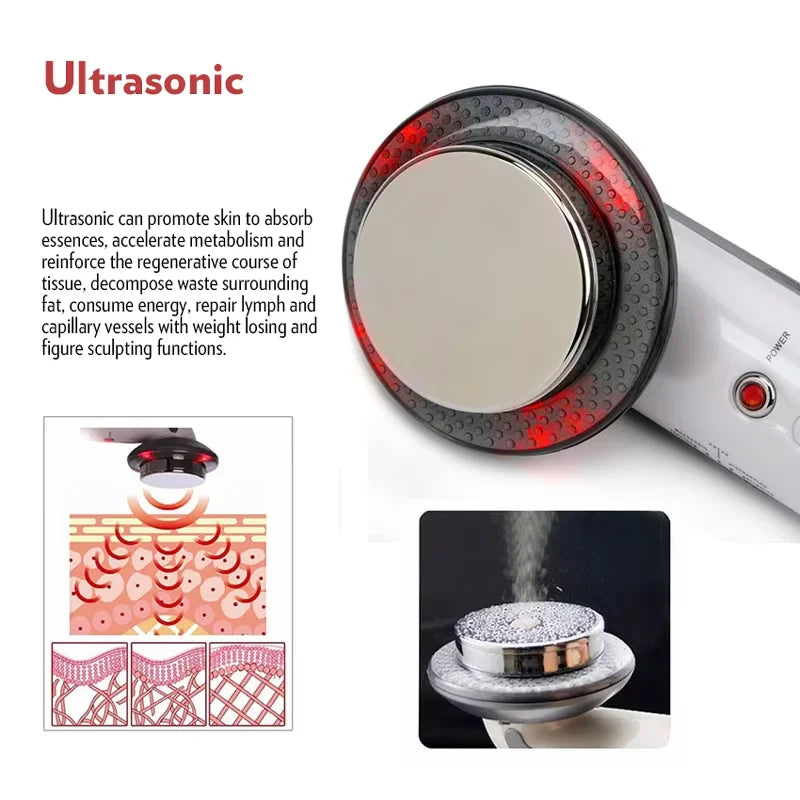 3in1 Weight Loss Slim Electric Massager Far Infrared Microcurrent USB Rechargeable