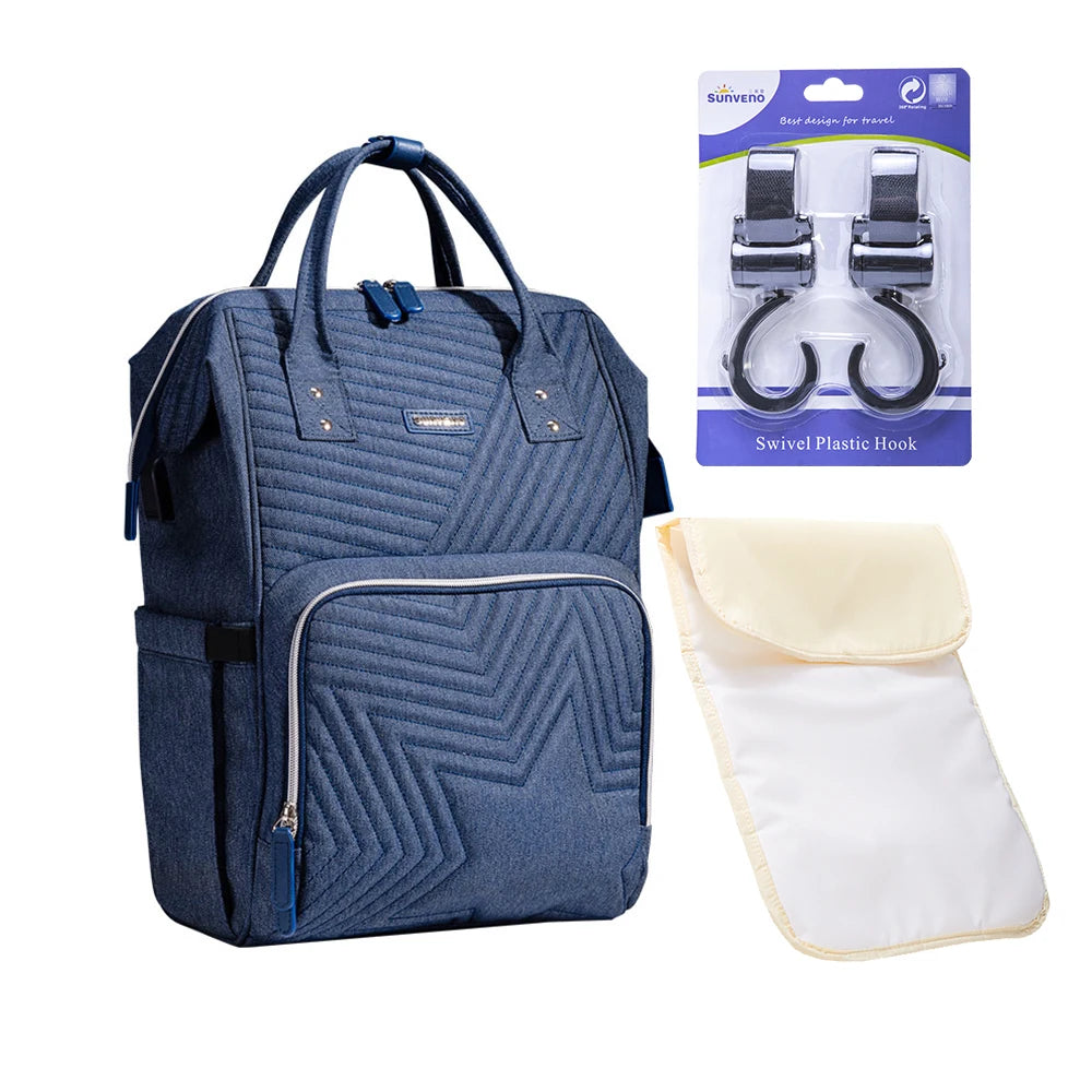 Sunveno Original Diaper Bag Travel Baby Backpack Organizer