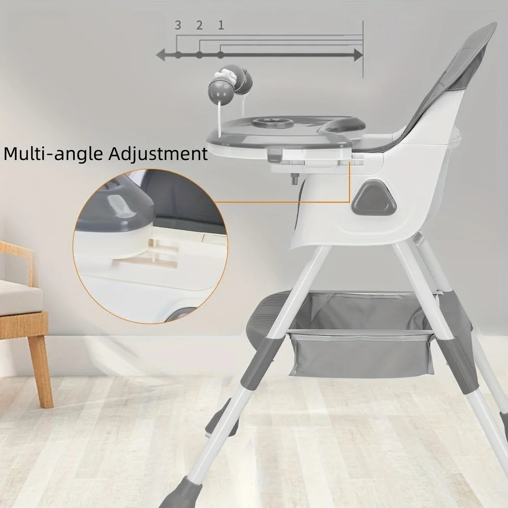 Ubravoo Foldable Baby High Chair E500 With Antislip Pad
