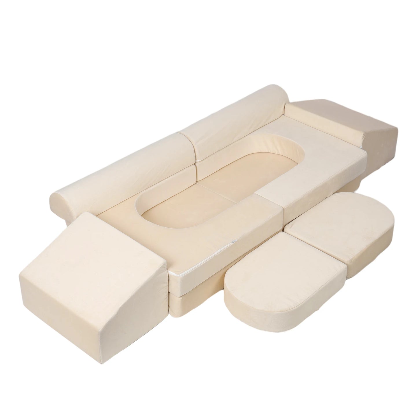 Diowewea Play Couch Kids Sofa With High Density Foam