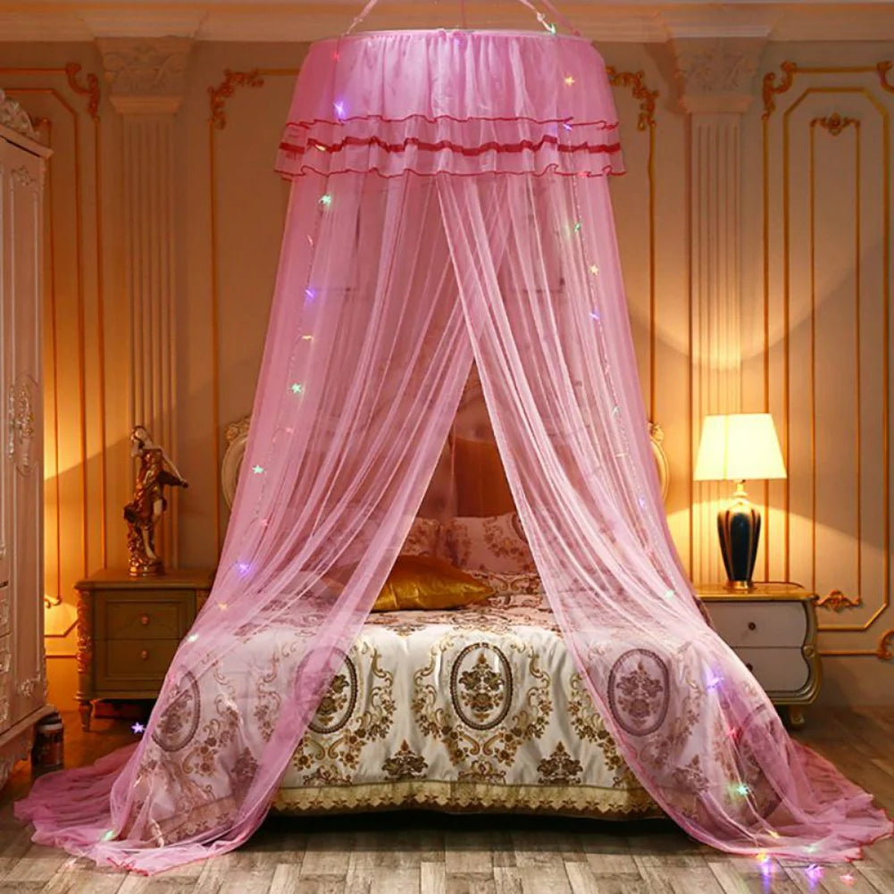 Small Dome Mosquito Net for King Size Bed Hanging Insect Protection Circular Design Home Use