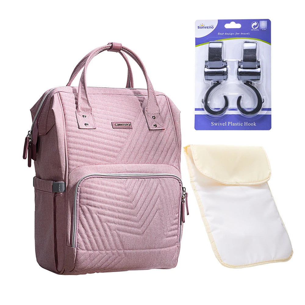 Sunveno Original Diaper Bag Travel Baby Backpack Organizer