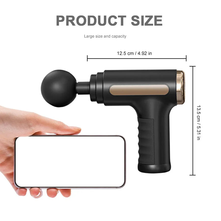 Electric Massage Gun Deep Tissue 8 Heads Massager For Body