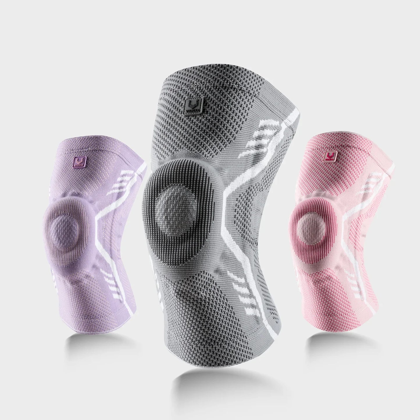 Knee Brace With Silicone Pads Spring Support Breathable