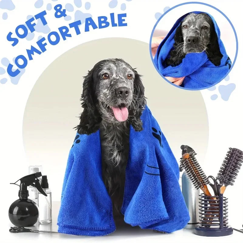 Dog Towel Drying Microfiber Quick Drying Bath Towel for Dogs and Cats Absorbent Pet Bath Products