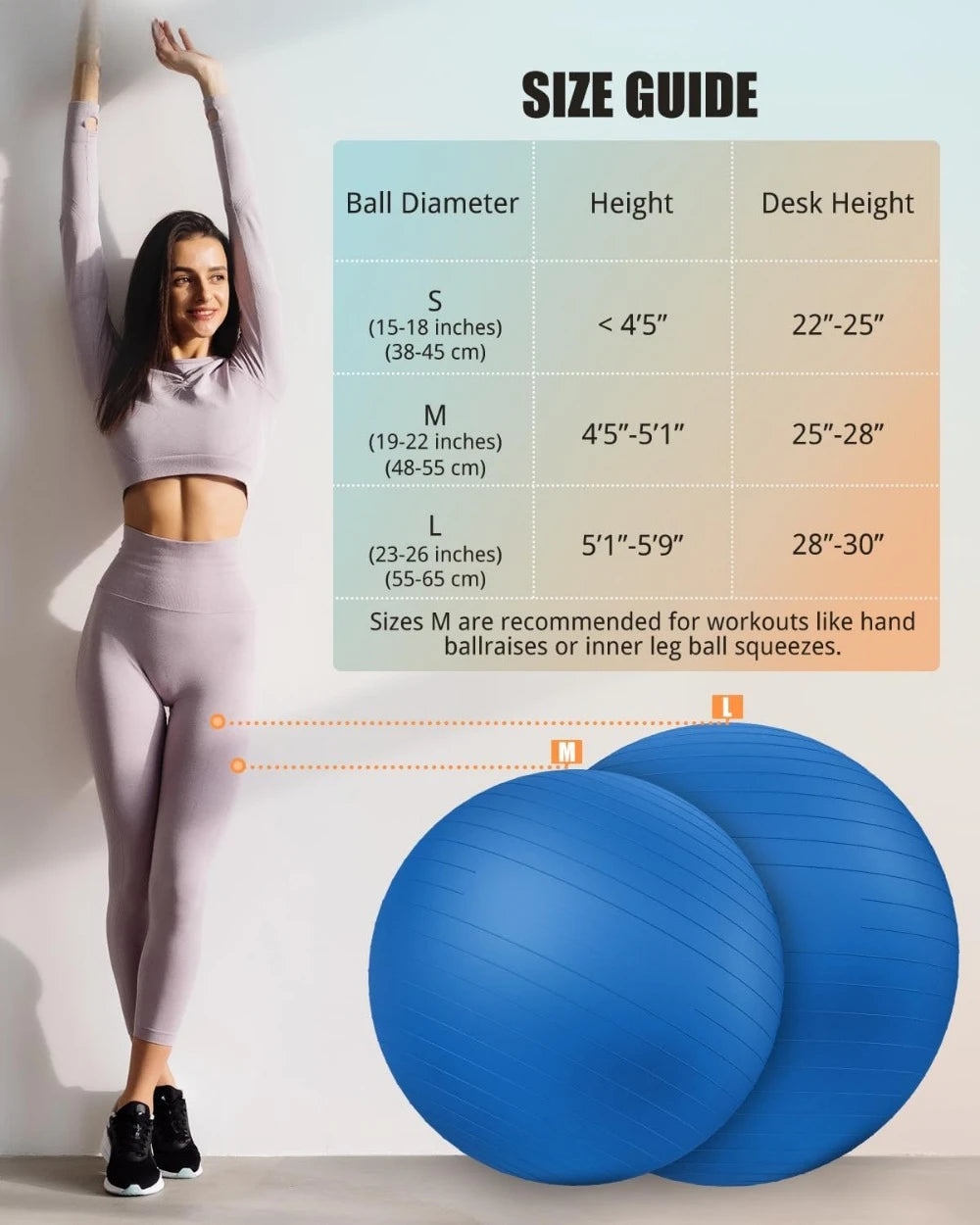 Yoga Ball Workout Ball Explosion Proof Anti Slip Stability Ball Swiss Ball Physiotherapy Balance Ball Chair