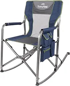 Camping Directors Chair, Heavy Duty,Oversized Portable Folding Chair with Side Table, Pocket for Beach, Fishing,Trip,Picnic,Law