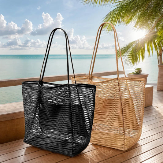 Mesh Beach Tote For Women Bag And Swimwear Organizer
