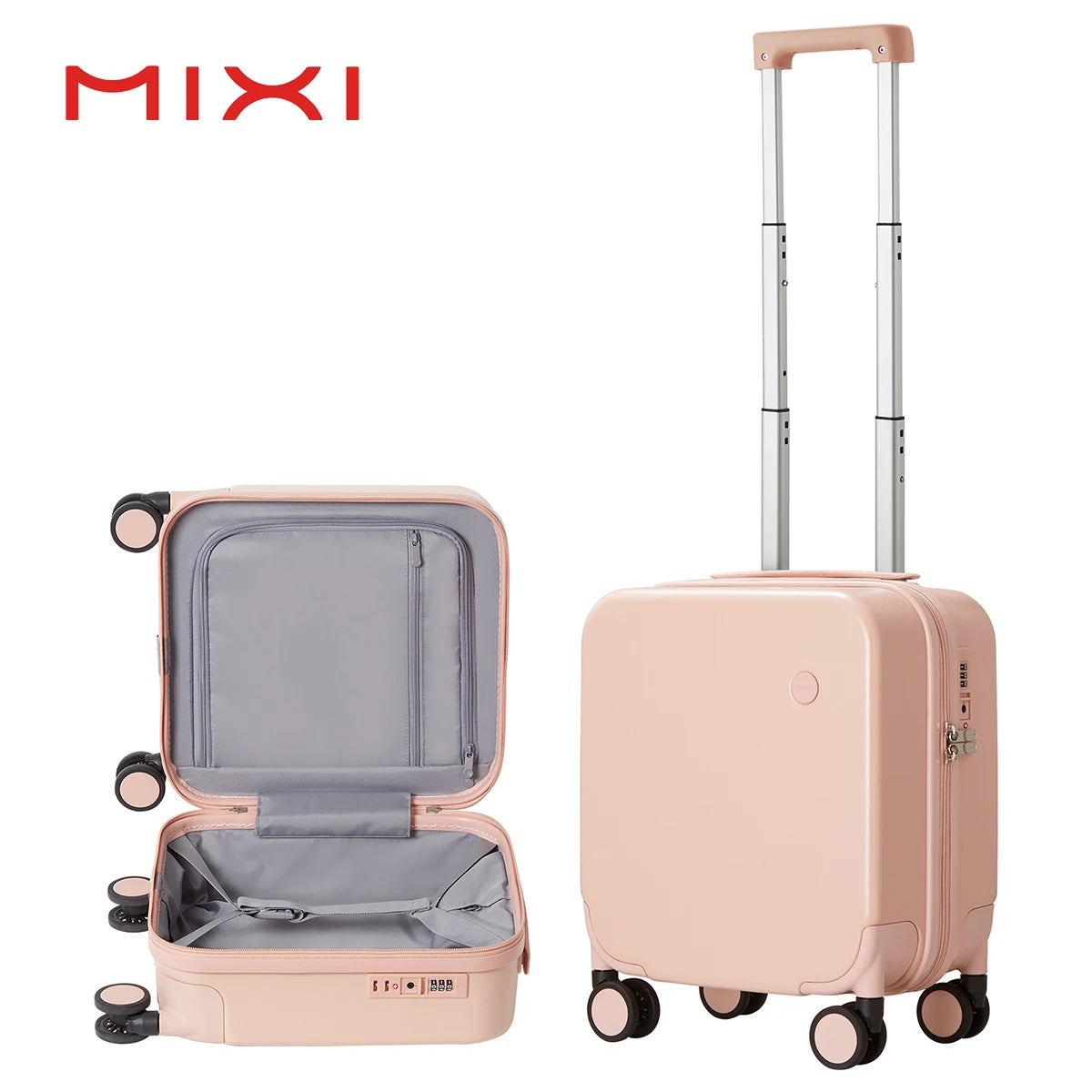 MIXI 14 Inch Underseat Luggage Carry On Spinner Wheels