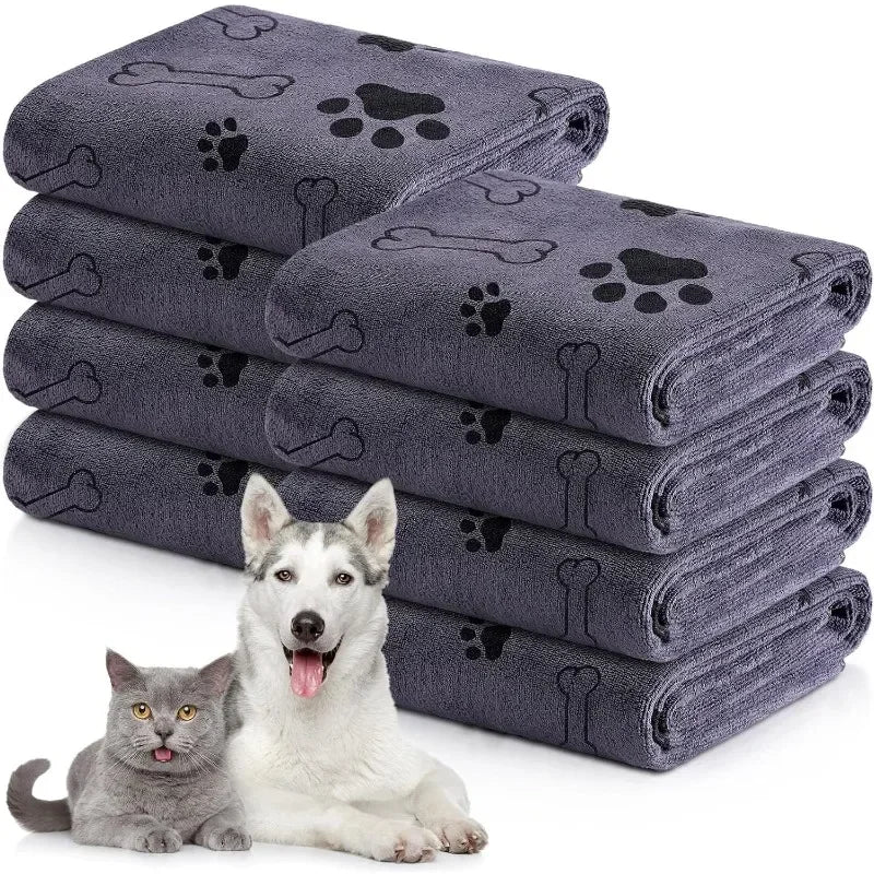 Dog Towel Drying Microfiber Quick Drying Bath Towel for Dogs and Cats Absorbent Pet Bath Products