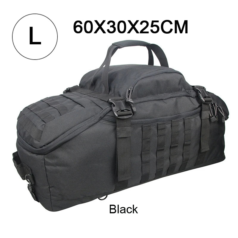 QCN Molle Tactical Travel Bag Gym Fitness Duffle Backpack