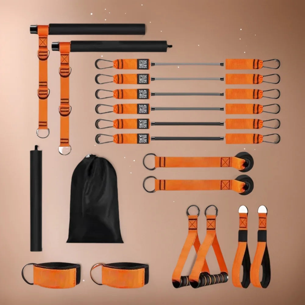 Department Name Pilates Bar Kit With Resistance Bands