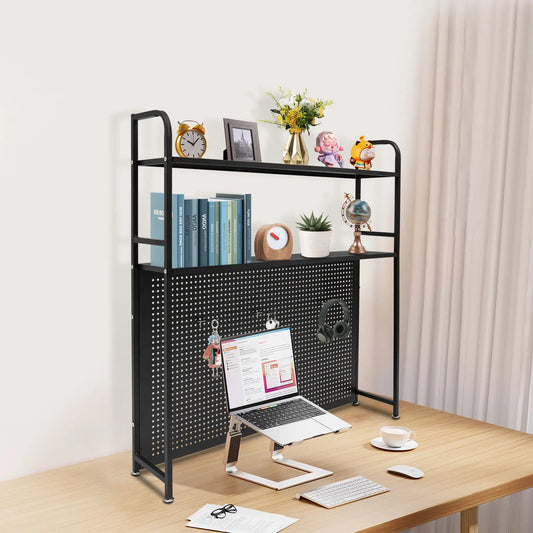 Sichuan Desk Bookshelf Organizer Rack 2 Tier Metal Shelf