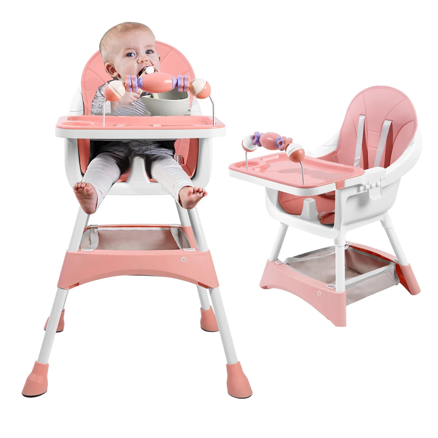 Ubravoo Baby High Chair Eat And Play Convertible Tray Chair