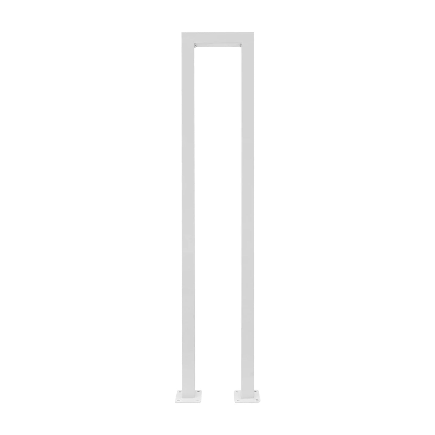 Modern U-Shaped Handrail for Stairs, Galvanized Iron with Rust-Resistant Coating, Pre-Drilled Holes for Quick Installation, Supp